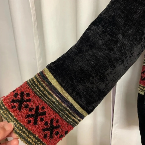 Flashback Front Button Jacket Black Rust - Picture 6 of 7